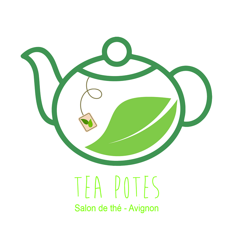 Creation logo pour Tea Potes Salon de thé à Avignon